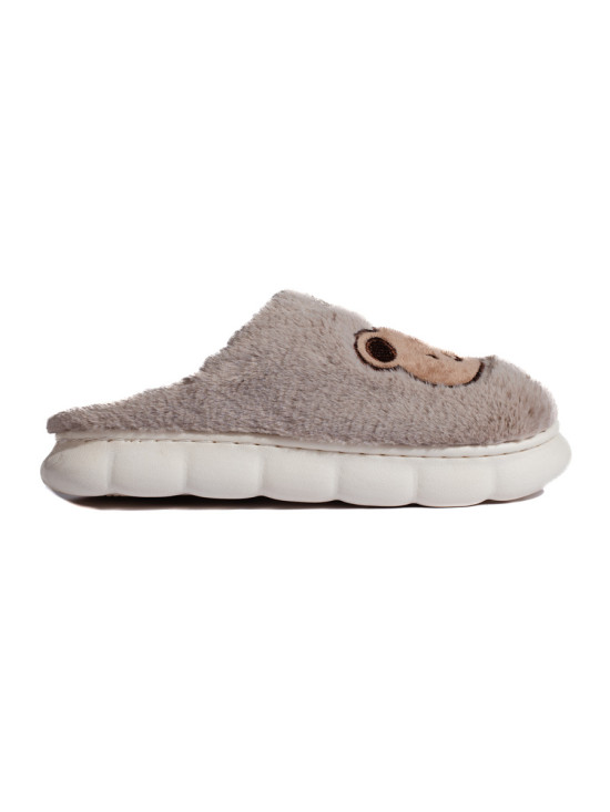 Pantofole in pelliccia beige scuro TEDDY