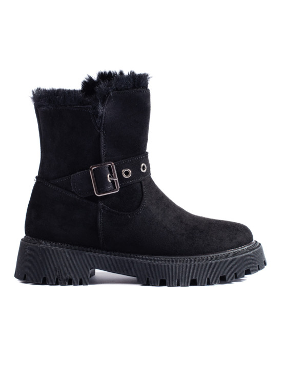 Scarpe da neve nere con fibbia