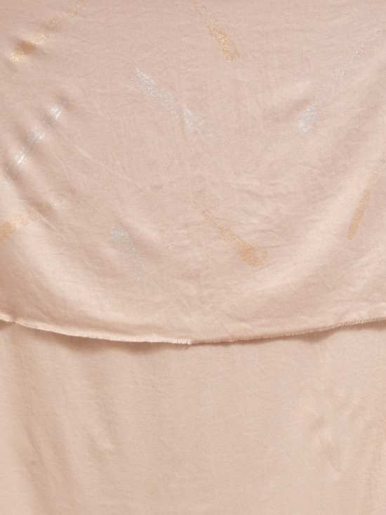 Sciarpa in tessuto beige