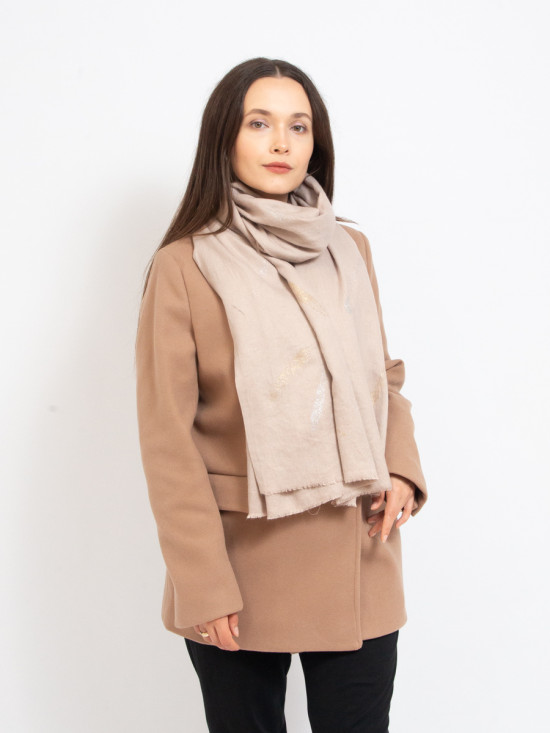 Sciarpa in tessuto beige