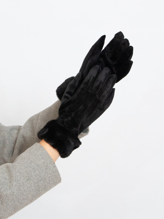 Guanti da donna neri per l'inverno