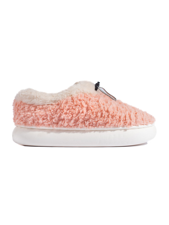 Pantofole da donna in pelliccia rosa