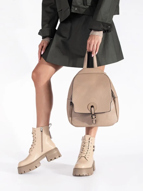 Zaino da donna beige classico