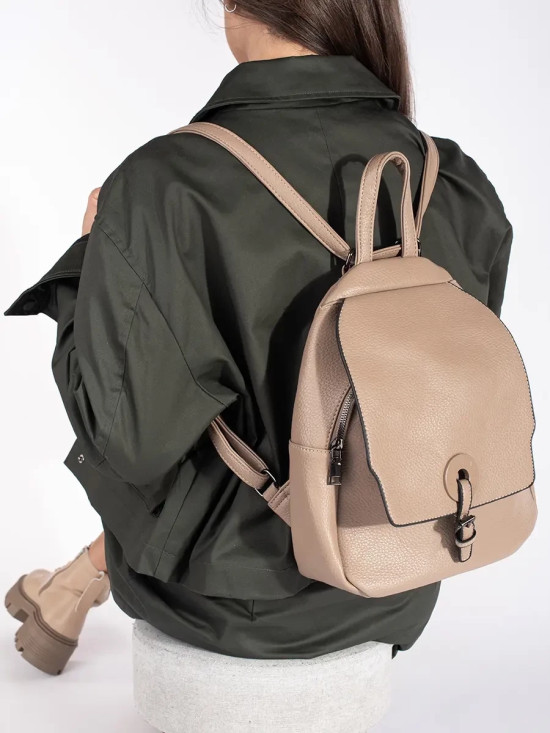 Zaino da donna beige classico