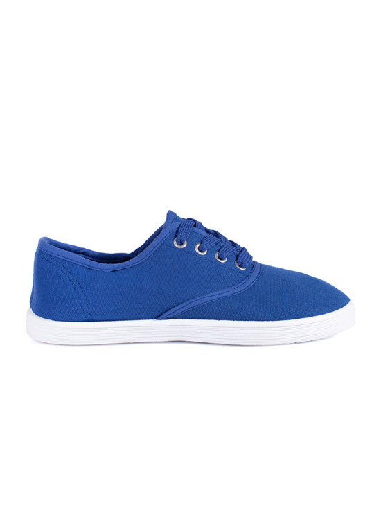Sneakers blu con lacci per bambini