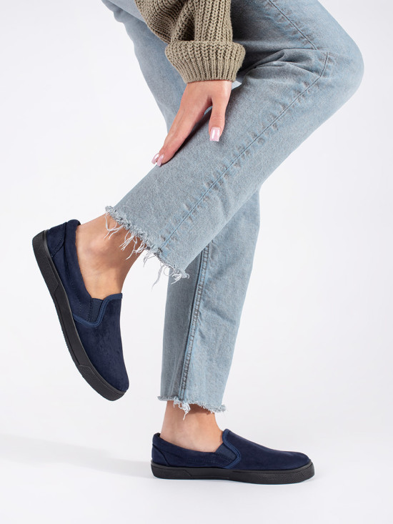 Sneakers slip-on blu