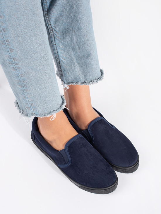 Sneakers slip-on blu