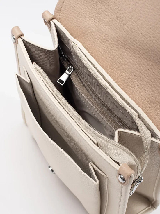 Zaino da donna beige chiaro