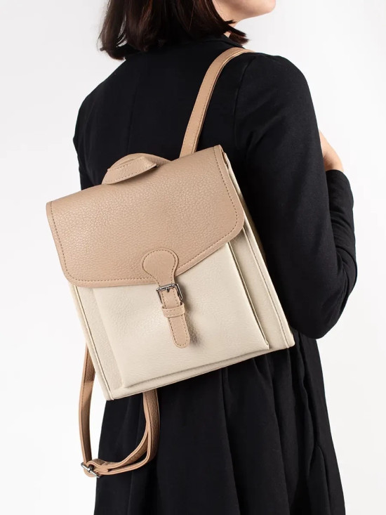 Zaino da donna beige chiaro
