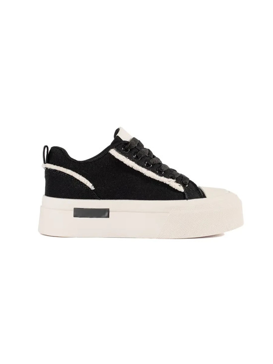 Sneaker platform neri e bianchi