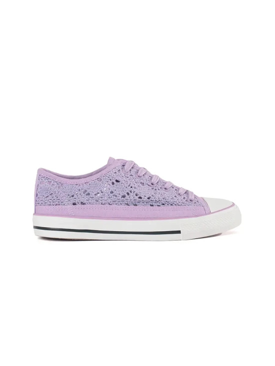 Sneakers viola perforate