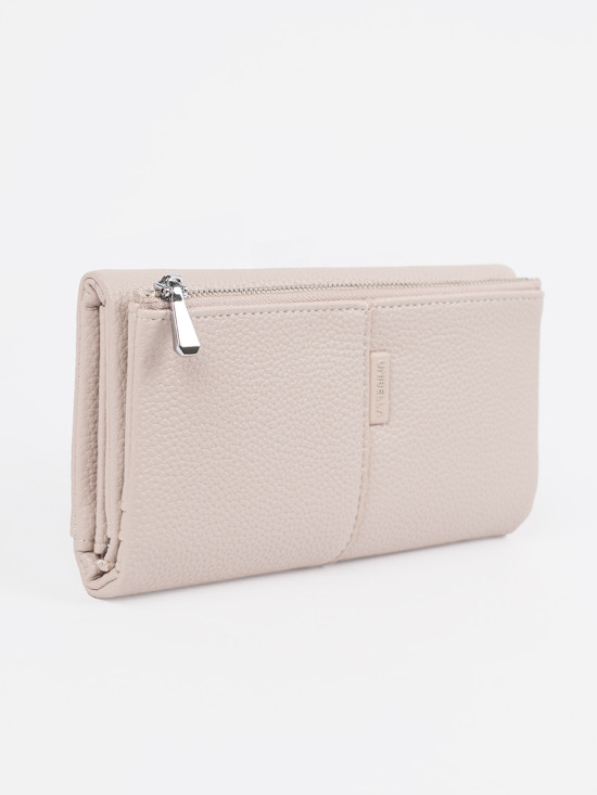 Portafoglio classico in beige chiaro