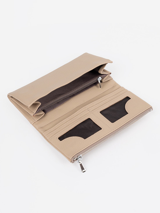 Portafoglio classico beige