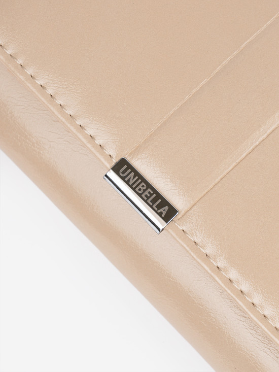 Portafoglio da donna beige in ecopelle