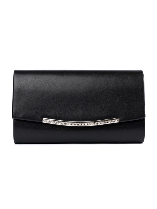 Elegante borsa nera con catena
