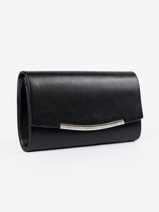 Elegante borsa nera con catena