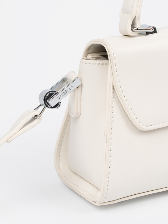 Borsa piccola beige chiaro con manico