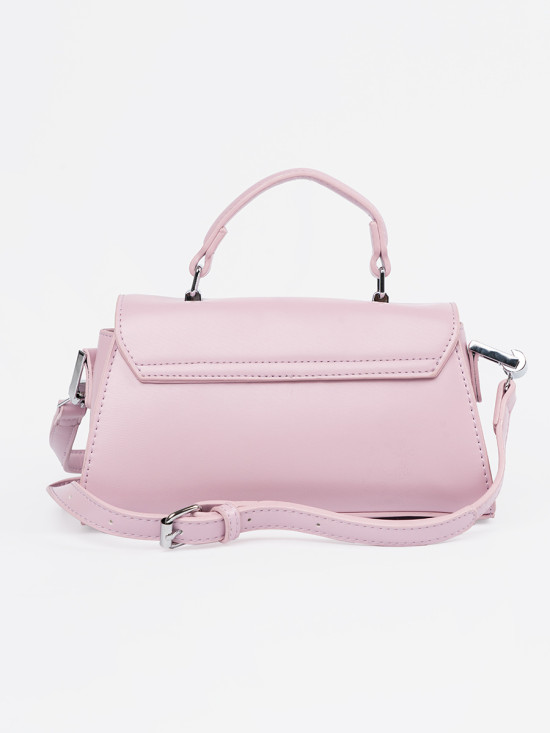 Borsa piccola rosa con manico