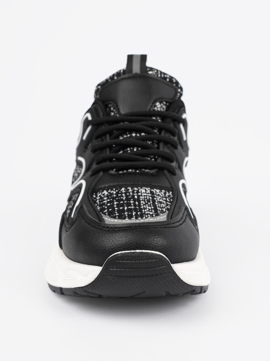 Sneakers nere con inserti decorativi