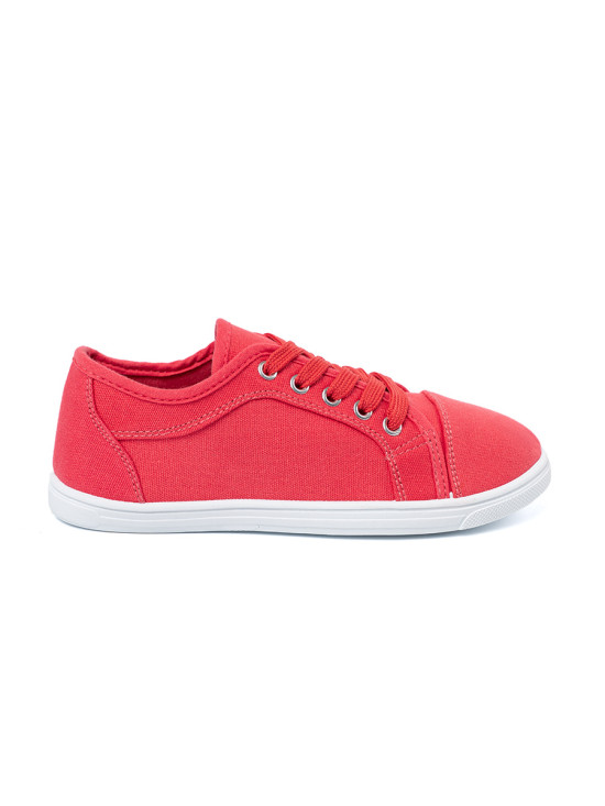 Sneakers rosse con lacci