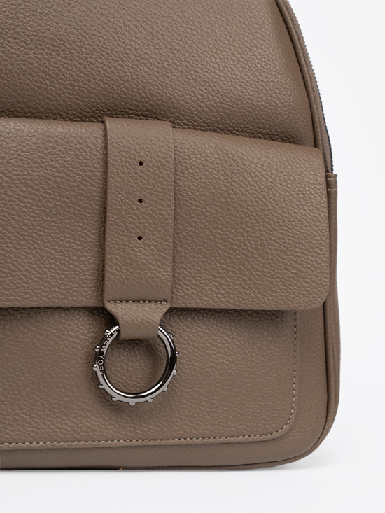 Zaino elegante beige in ecopelle