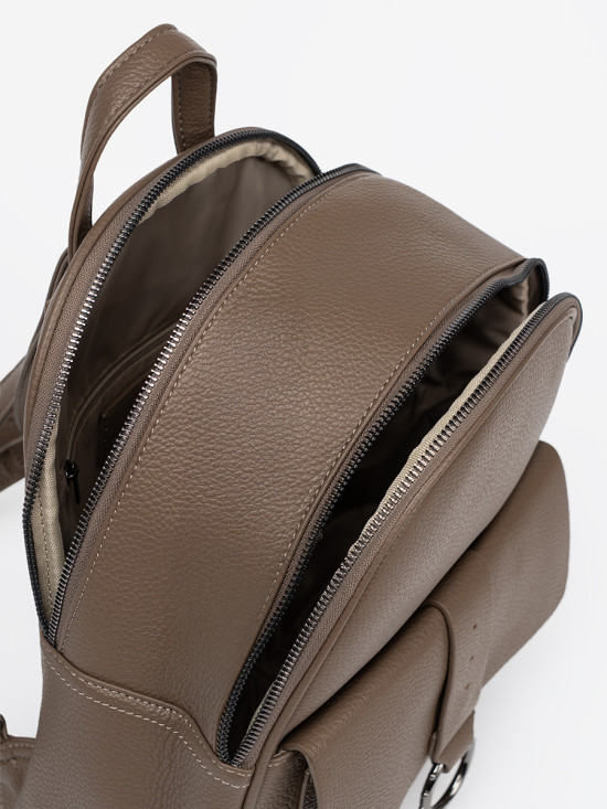 Zaino elegante beige in ecopelle