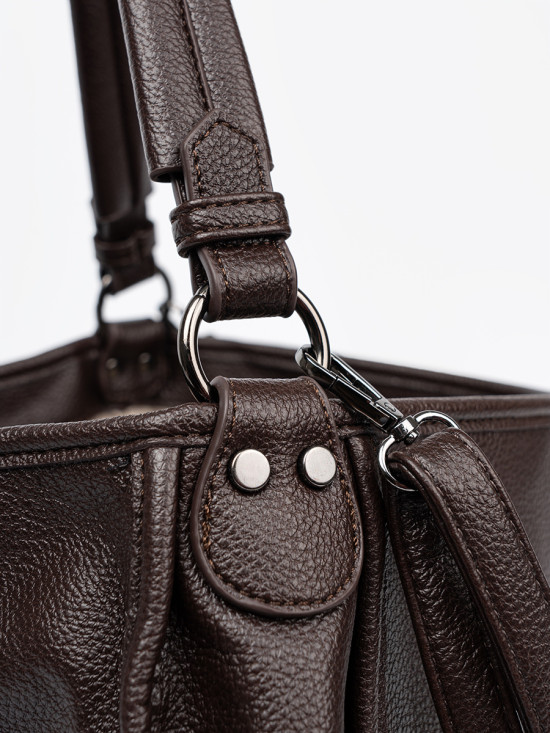 Borsa a spalla marrone classica