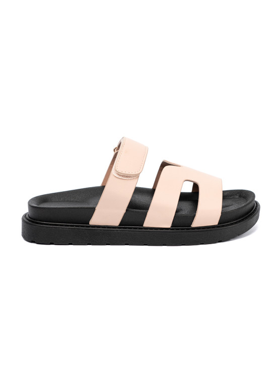 Beige sandale s čičak trakom