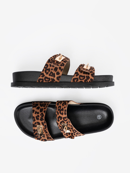Ženske papuče s uzorkom leoparda
