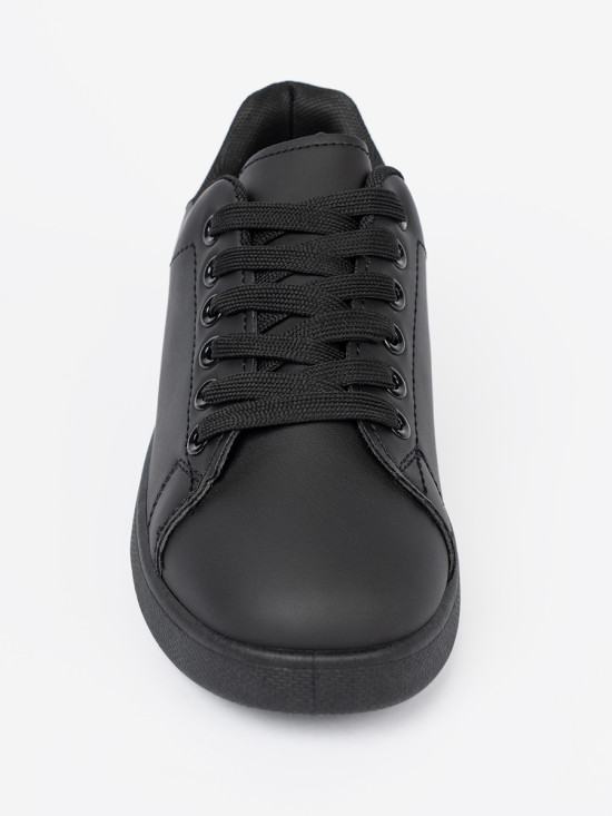 Sneakers nere con finitura opaca