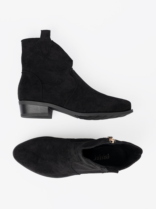Stivaletti neri in suede