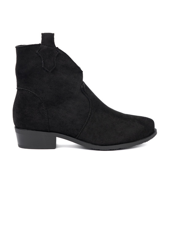 Stivaletti neri in suede