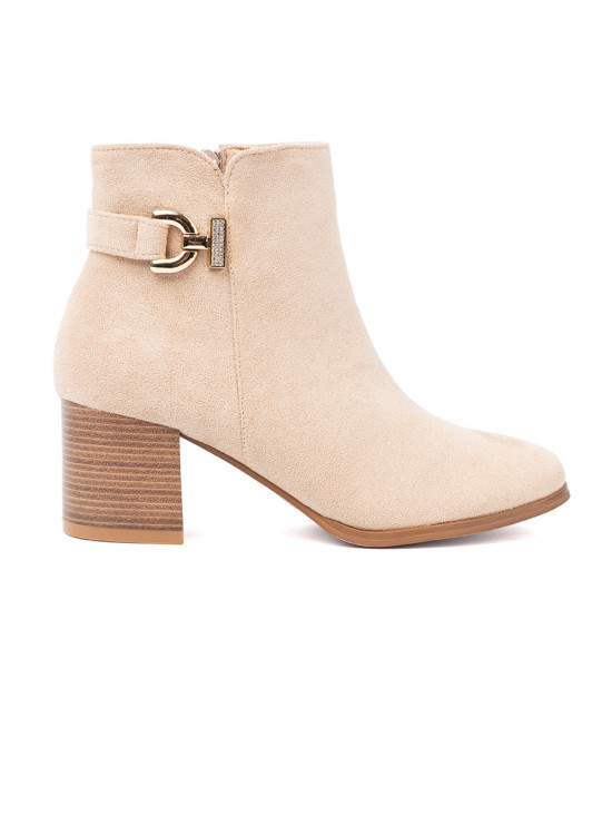 Stivaletti eleganti in beige chiaro