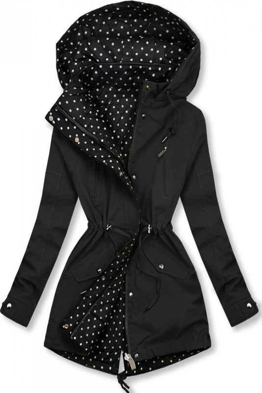Parka a pois nera