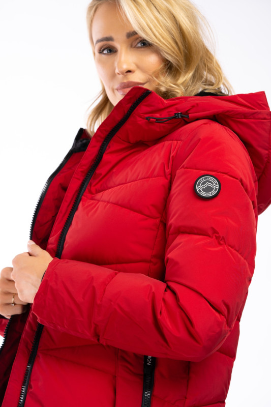 Giacca invernale extra calda con peluche blu scuro/gri