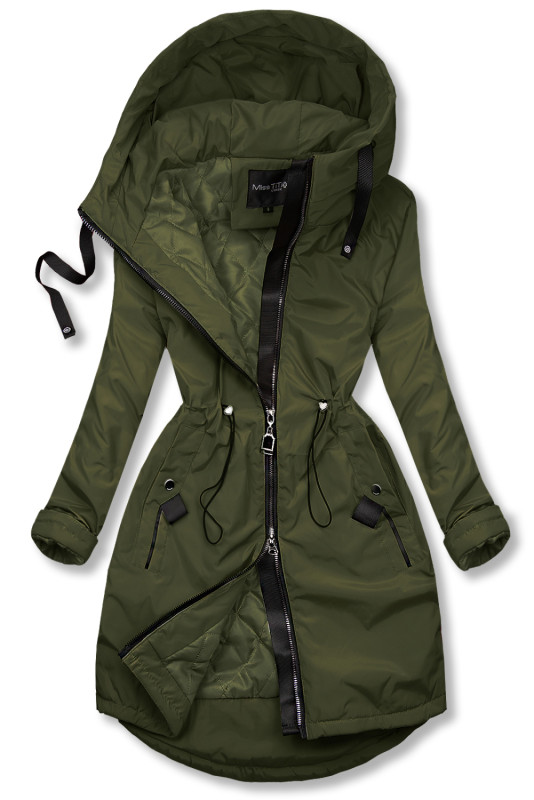 Cappotto/parka di transizione kaki