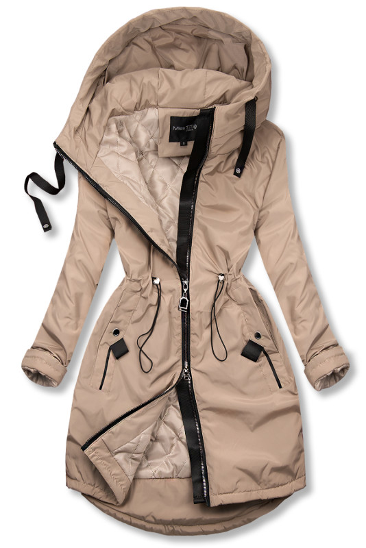 Cappotto/parka di transizione cappuccino