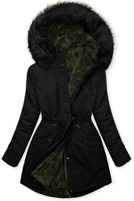 Parka invernale reversibile nero