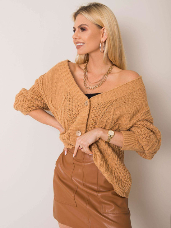 Pullover oversize OCH BELLA color cammello