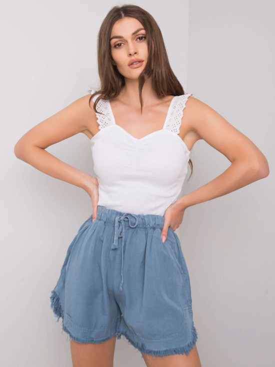 Top bianco a righe