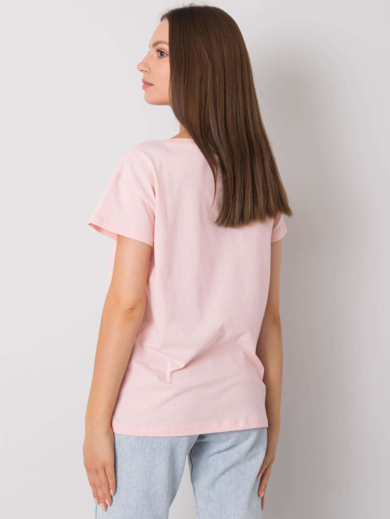 Svijetlo ružičasti T-shirt s natpisom