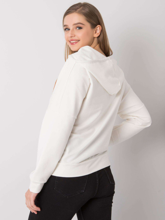 Felpa ecru con zip