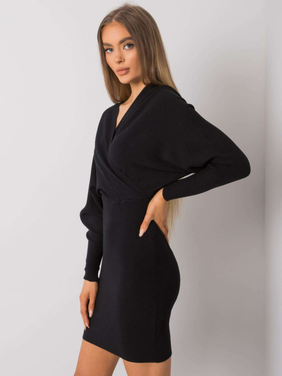 Abito in maglia nero da donna OCH BELLA