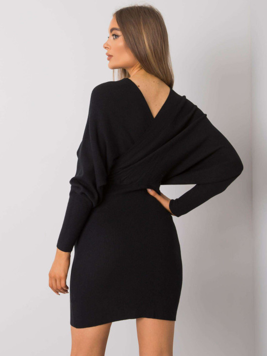 Abito in maglia nero da donna OCH BELLA