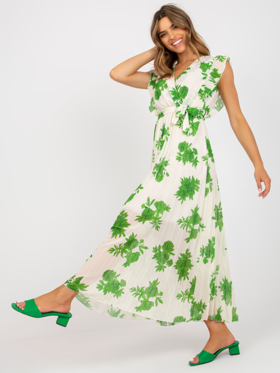 Elegante vestito midi verde