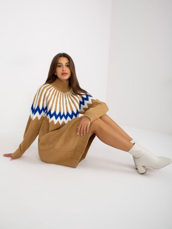 Camel pletena haljina RUE PARIS