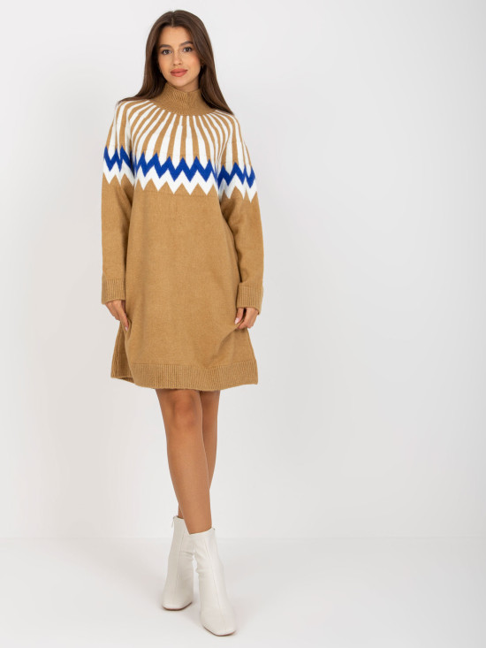 Camel pletena haljina RUE PARIS