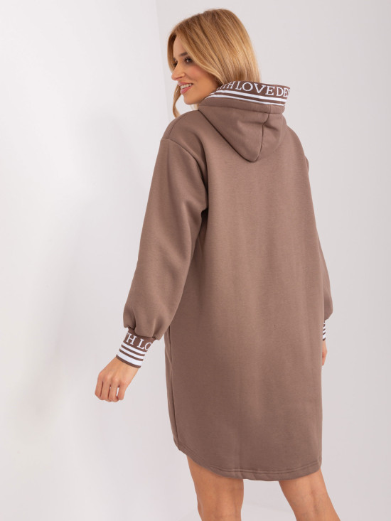 Abito sportivo da donna marrone con fodera