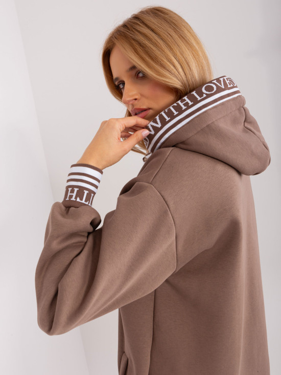Abito sportivo da donna marrone con fodera