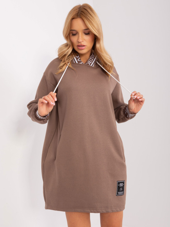 Abito sportivo da donna marrone con fodera